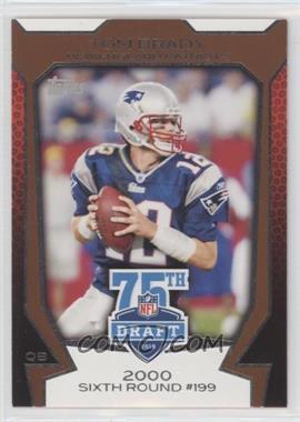 2010 Topps - NFL Draft 75th Anniversary #75DA-3 - Tom Brady