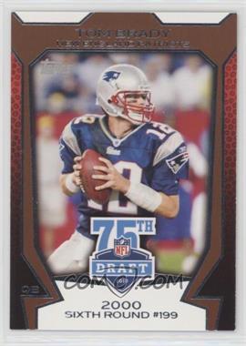 2010 Topps - NFL Draft 75th Anniversary #75DA-3 - Tom Brady