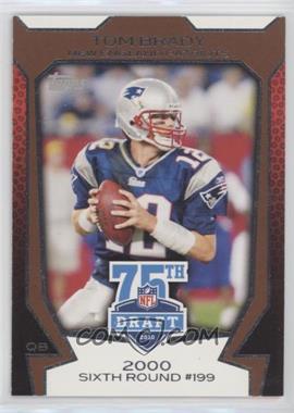 2010 Topps - NFL Draft 75th Anniversary #75DA-3 - Tom Brady