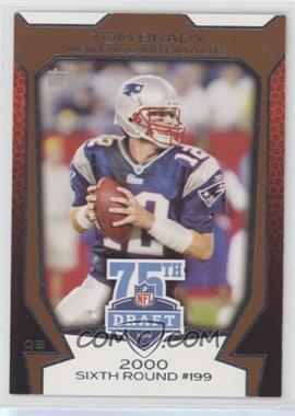 2010 Topps - NFL Draft 75th Anniversary #75DA-3 - Tom Brady