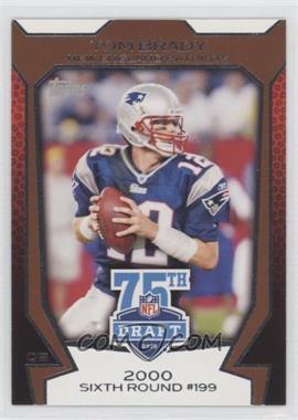 2010 Topps - NFL Draft 75th Anniversary #75DA-3 - Tom Brady