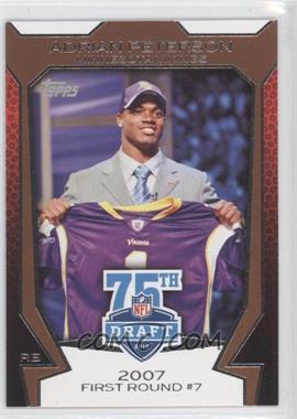 2010 Topps - NFL Draft 75th Anniversary #75DA-7 - Adrian Peterson