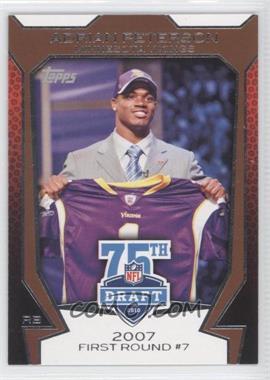 2010 Topps - NFL Draft 75th Anniversary #75DA-7 - Adrian Peterson