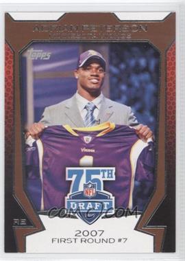 2010 Topps - NFL Draft 75th Anniversary #75DA-7 - Adrian Peterson