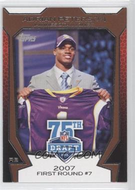 2010 Topps - NFL Draft 75th Anniversary #75DA-7 - Adrian Peterson