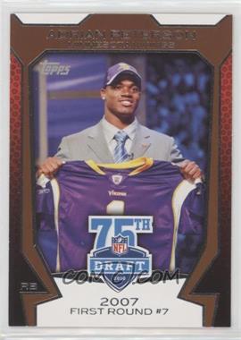 2010 Topps - NFL Draft 75th Anniversary #75DA-7 - Adrian Peterson