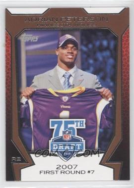 2010 Topps - NFL Draft 75th Anniversary #75DA-7 - Adrian Peterson