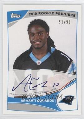 2010 Topps - NFL Rookie Premiere Autographs #RPA-AE - Armanti Edwards /90
