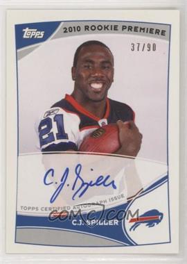 2010 Topps - NFL Rookie Premiere Autographs #RPA-CJS - C.J. Spiller /90