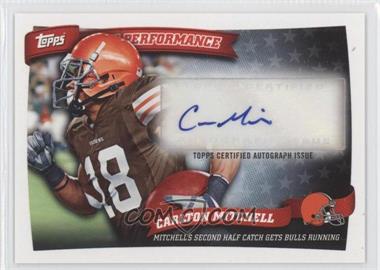 2010 Topps - Peak Performance Autographs #PPA-CM - Carlton Mitchell