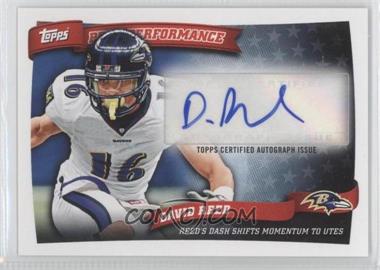 2010 Topps - Peak Performance Autographs #PPA-DR - David Reed