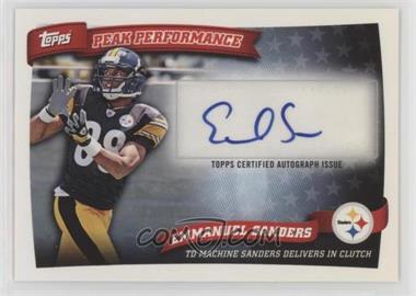 2010 Topps - Peak Performance Autographs #PPA-ES - Emmanuel Sanders