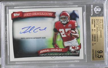 2010 Topps - Peak Performance Autographs #PPA-JC - Jamaal Charles [BGS 9.5 GEM MINT]