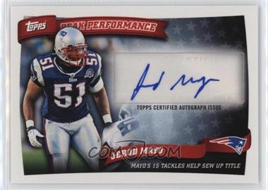 2010 Topps - Peak Performance Autographs #PPA-JMA - Jerod Mayo