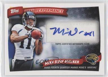2010 Topps - Peak Performance Autographs #PPA-MSW - Mike Sims-Walker