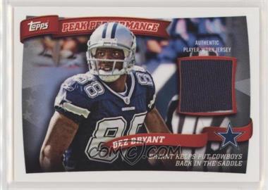 2010 Topps - Peak Performance Relics #PPR-DB - Dez Bryant