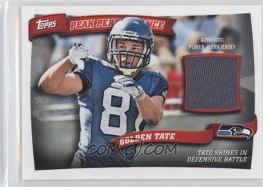 2010 Topps - Peak Performance Relics #PPR-GT - Golden Tate