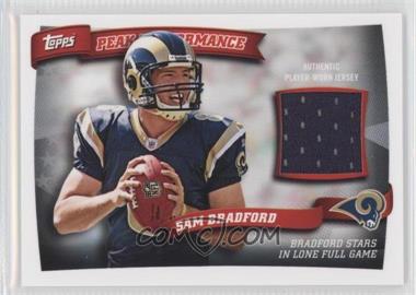 2010 Topps - Peak Performance Relics #PPR-SB - Sam Bradford