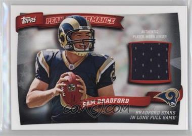 2010 Topps - Peak Performance Relics #PPR-SB - Sam Bradford