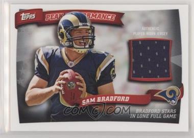 2010 Topps - Peak Performance Relics #PPR-SB - Sam Bradford