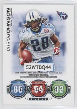 2010 Topps Attax - Code Cards #_CHJO - Chris Johnson