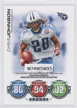 2010 Topps Attax - Code Cards #_CHJO - Chris Johnson