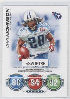 2010 Topps Attax - Code Cards #_CHJO - Chris Johnson