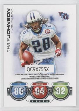 2010 Topps Attax - Code Cards #_CHJO - Chris Johnson