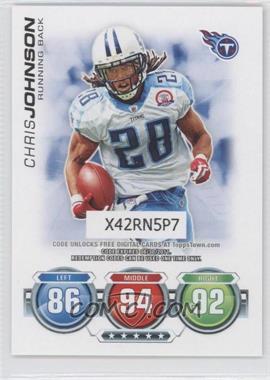 2010 Topps Attax - Code Cards #_CHJO - Chris Johnson