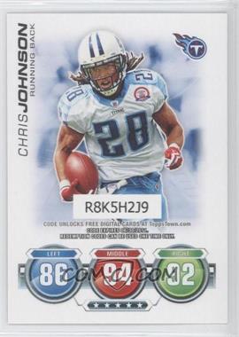 2010 Topps Attax - Code Cards #_CHJO - Chris Johnson