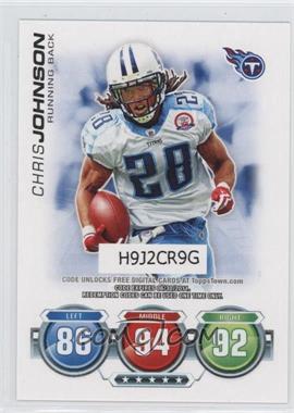 2010 Topps Attax - Code Cards #_CHJO - Chris Johnson