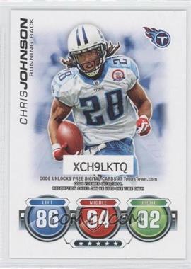 2010 Topps Attax - Code Cards #_CHJO - Chris Johnson