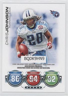 2010 Topps Attax - Code Cards #_CHJO - Chris Johnson