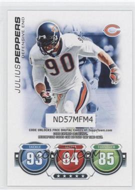 2010 Topps Attax - Code Cards #_JUPE.2 - Julius Peppers