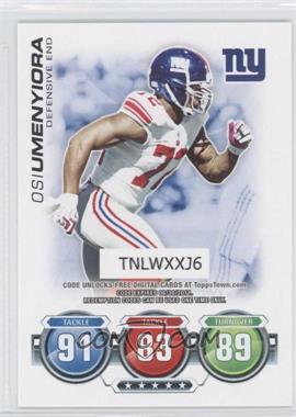 2010 Topps Attax - Code Cards #_OSUM - Osi Umenyiora