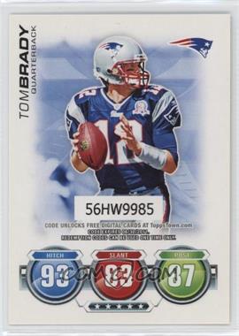 2010 Topps Attax - Code Cards #_TOBR - Tom Brady