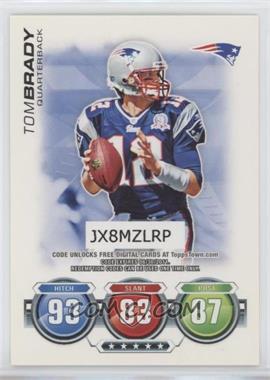 2010 Topps Attax - Code Cards #_TOBR - Tom Brady