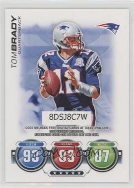 2010 Topps Attax - Code Cards #_TOBR - Tom Brady