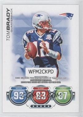 2010 Topps Attax - Code Cards #_TOBR - Tom Brady