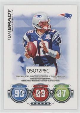 2010 Topps Attax - Code Cards #_TOBR - Tom Brady