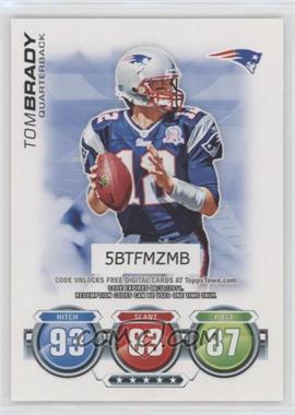 2010 Topps Attax - Code Cards #_TOBR - Tom Brady