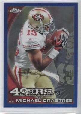 2010 Topps Chrome - [Base] - Blue Refractor #C128 - Michael Crabtree /199