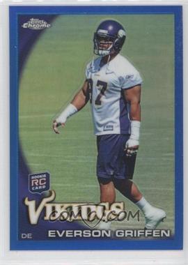 2010 Topps Chrome - [Base] - Blue Refractor #C134 - Everson Griffen /199