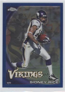 2010 Topps Chrome - [Base] - Blue Refractor #C2 - Sidney Rice /199