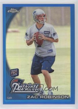 2010 Topps Chrome - [Base] - Blue Refractor #C49 - Zac Robinson /199