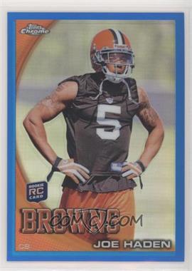 2010 Topps Chrome - [Base] - Blue Refractor #C86 - Joe Haden /199