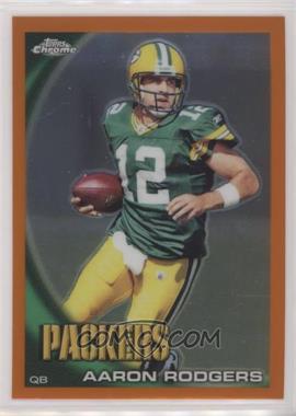 2010 Topps Chrome - [Base] - Rack Pack Orange Refractor #C124 - Aaron Rodgers