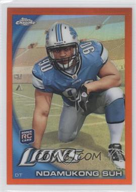 2010 Topps Chrome - [Base] - Rack Pack Orange Refractor #C160 - Ndamukong Suh