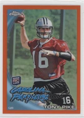 2010 Topps Chrome - [Base] - Rack Pack Orange Refractor #C175 - Tony Pike