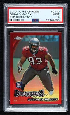 2010 Topps Chrome - [Base] - Red Refractor #C170 - Gerald McCoy /25 [PSA 9 MINT]